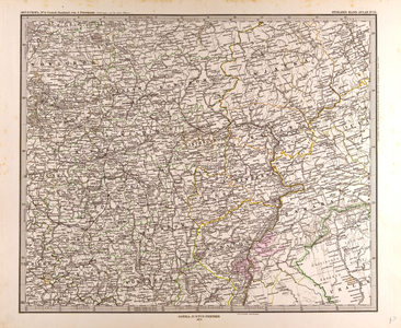 Map of Eastern Europe, 1873 (engraving)