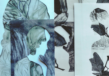La Foret IV, 2017 (monoprint & collage)