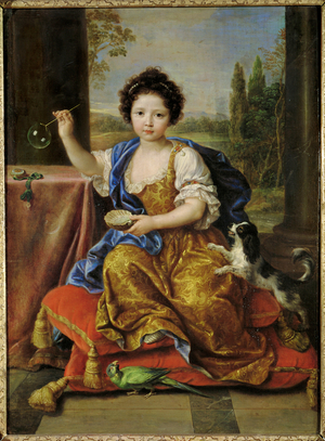 Anne de Bourbon, called Mademoiselle de Blois, daughter of Louis XIV and Mlle … (painting on canvas)