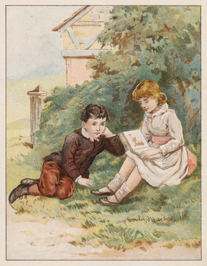 Hand in Hand (colour litho)