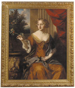 Portrait of Anne Ashe, 17th century (oil on canvas)