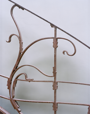 Ironwork now in Horta Museum, Maison Du Peuple, Rue De La Samaritaine, Brussels, 1896-99, Demolished 1965 (photo)
