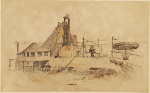 Hebburn Colliery, The A Pit (w/c on paper)