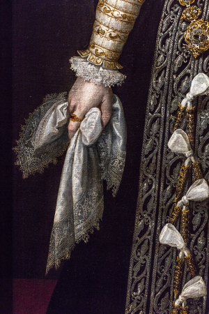 Portrait of Anne of Austria, 1575 (oil on canvas)