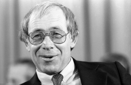 Heiner Geissler (Germany CDU) at the CSU party conference in Munich, highlight, optimistic..., 1979 (photo)
