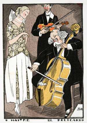 Maitre el Relicario, from a Collection of Fashion Plates, 1920 (pochoir print)