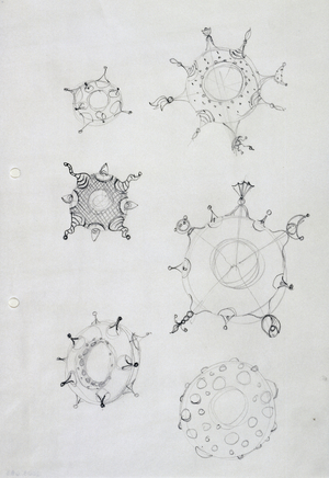 Untitled study for bracelets, c. 1992 (graphite on paper)