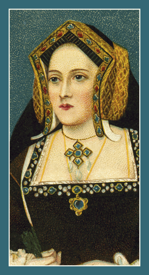 Catherine of Aragon (1485-1536), Painter unknown (chromolitho)