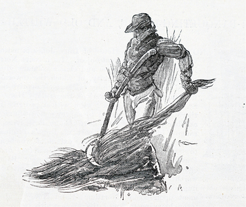 The cutting of sedge in the Norfolk fens