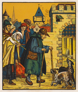 The Jolly Beggars (colour litho)