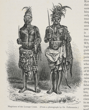 Magicians of the Loango coast.
People of the Kingdom of Loango, central Africa.