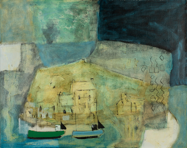 Dark Shadow Over the Bay, 1990 (oil on canvas)