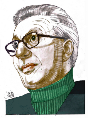 Piero Scanziani, 2022 (digital coloured pencil drawing)