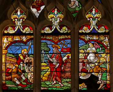 Window depicting the Resurrection (stained glass)