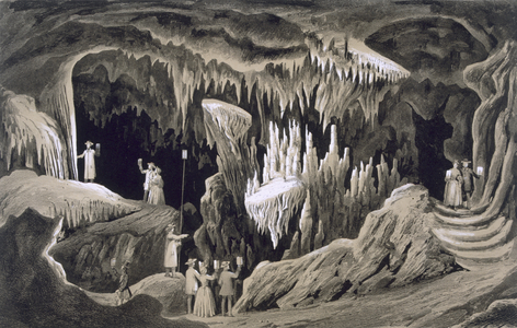 The 'Tapestry Room', Weyer's Cave, Augusta County, 1858 (litho)