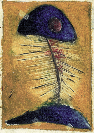 Untitled (oil pastel, china ink and graphite on paper)