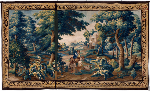 Flemish tapestry. End 17th century. Property of the church Sint-Walburgakerk Oudenaarde (Dekenij van de Sint-Walburga).