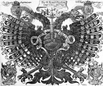 Imperial regalia of the Holy Roman Empire (engraving)