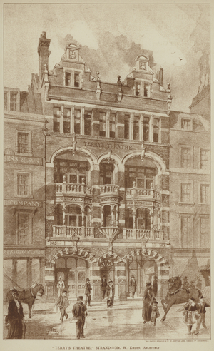 "Terry's Theatre," Strand (engraving)