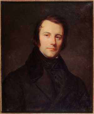 Portrait of Edgar Quinet (1803-1875), writer and politician, circa 1835 (oil on canvas)