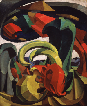 Conflict, 1922 (oil on canvas)