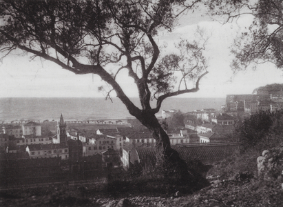 Ventimiglia, Panorama (b/w photo)