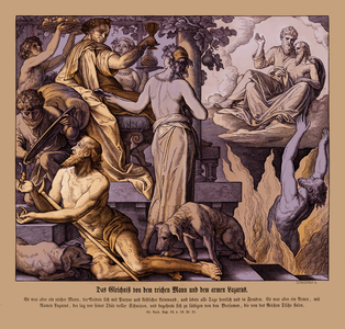 The rich man and the beggar Lazarus, Gospel of Luke