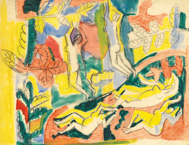 The Garden of Eden, c.1937 (w/c on paper)