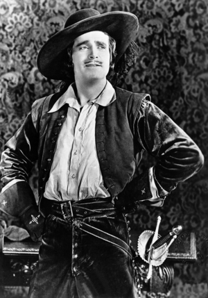 Douglas Fairbanks in 'The Iron Mask', 1929 (b/w photo)
