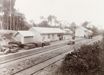 Longdenville railway station, Trinidad (b/w photo) [1999/221/1/25/37]