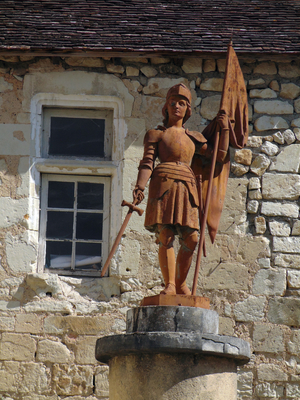 The statue of Joan of Arc, Chaumussay (sculpture)