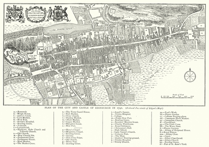 Plan of the City and Castle of Edinburgh in 1742 (engraving)