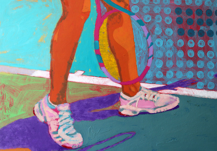 Tennis Player # 1, 2022 (acrylic on board)