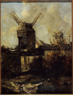 The Moulin de la Galette, Montmartre, 1861 (oil on canvas)