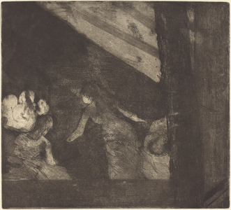 At the Cafe des Ambassadeurs (Aux Ambassadeurs), c.1877 (etching, aquatint, and drypoint)