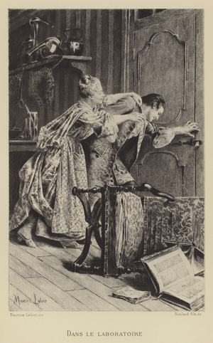 In the laboratory (gravure)