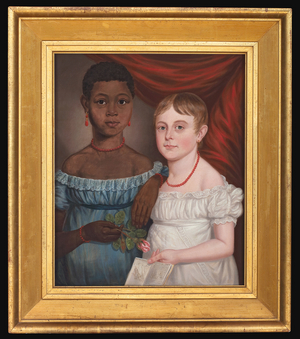 Portrait of Two Girls, c. 1825-30(Oil on canvas)
