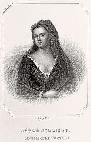 Portrait of Sarah Jennings, Duchess of Marlborough, 1835 (litho)