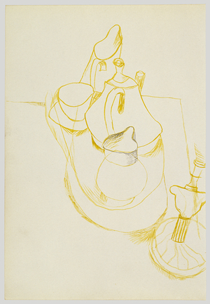 Tea Things, 1940 (ink on paper)