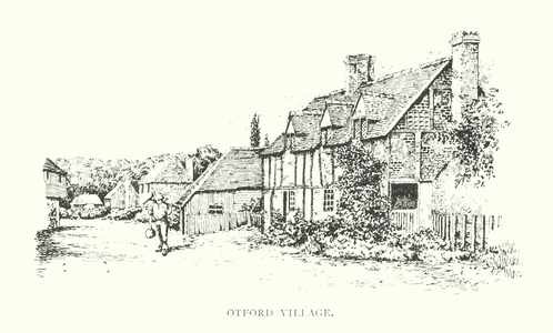 Otford Village (litho)