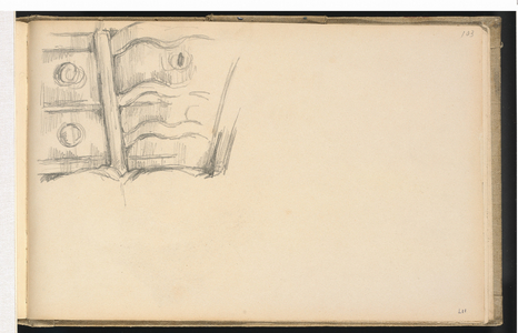 Chair and Dresser, 1880-1883 (graphite)
