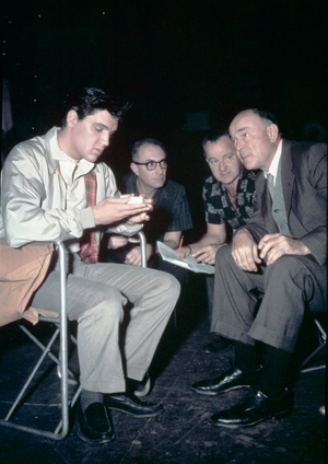 On The Set, Elvis Presley And Dean Jagger