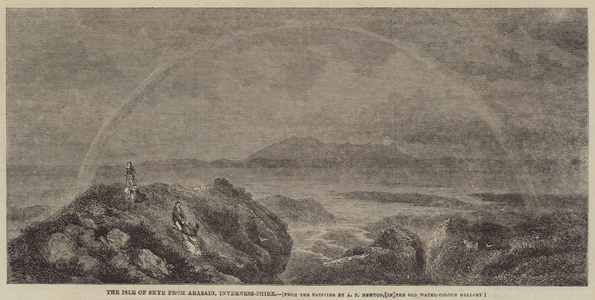 The Isle of Skye from Arasaig, Inverness-Shire (engraving)
