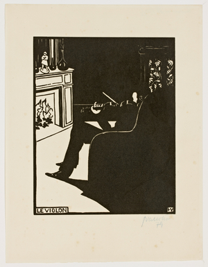 The Violin, from the series 'Musical Instruments', 1896-97 (woodcut)