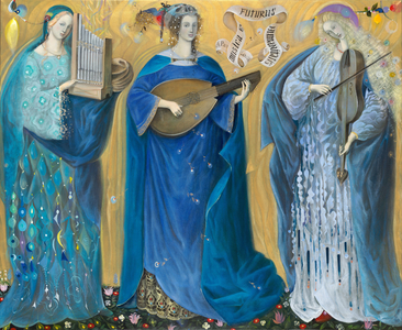 Meditations on the Holy Trinity - after the music of Olivier Messiaen, 2007 (oil on belgian linen)