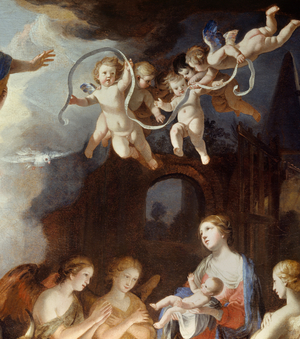 Adoration of the angels, 17th century (Painting)