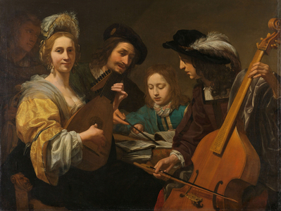 A Musical Company, 1651 (oil on canvas)