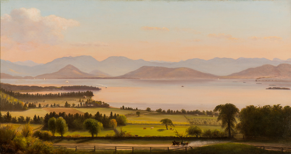 Adirondack Mountains, Burlington Bay Over Willard St., 1884 (oil on canvas)