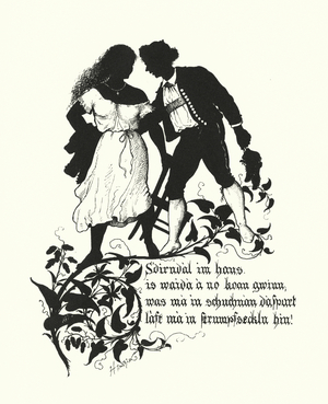 Silhouette by Hugo Strohl (litho)