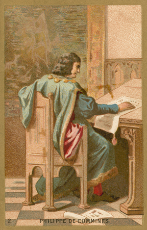 Philippe de Commines, Flemish writer and diplomat (chromolitho)